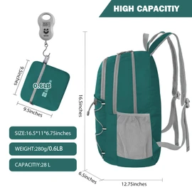 ZOMAKE Lightweight Packable Backpack 28L - Foldable Backpack Leger Sac à Dos Light Daypack Water-Resistant Large Packable Bag Collapsible Hiking Backpack for Travel(Olive green)