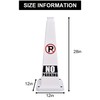 OrangeStar 3-Pack 28" No Parking Cones, Large 4-Sided Traffic Cones