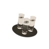 Genware NEV-GG1400BLK Gen-Grip Tray, 14", Round, Non-Slip, Black