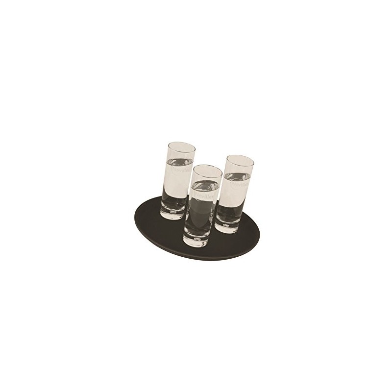 Genware NEV-GG1400BLK Gen-Grip Tray, 14", Round, Non-Slip, Black