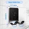 4Pcs Razor Holder, Shaver Hook Hanger, Multipurpose Self Adhesive Double