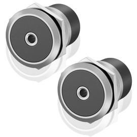 Poyiccot 3.5mm TRS Panel Mount Stereo Audio Adapter, 3.5mm 1/8 inch TRS Female to Female Screw Panel Mount Headphone Adapter for Extension Smartphones Laptop Audio Port, 2pcs