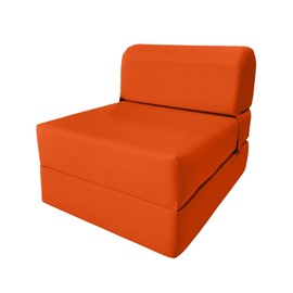 Danfuton Sleeper Chair Folding Foam Beds, Convertible Sofa Mattress 6 x 24x70 Orange