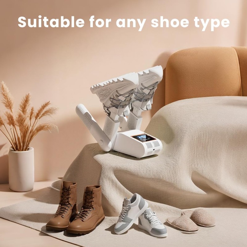 WRQIOO Shoe Dryer, 2 Pairs Boot Dryer and Deodorizer, Glove