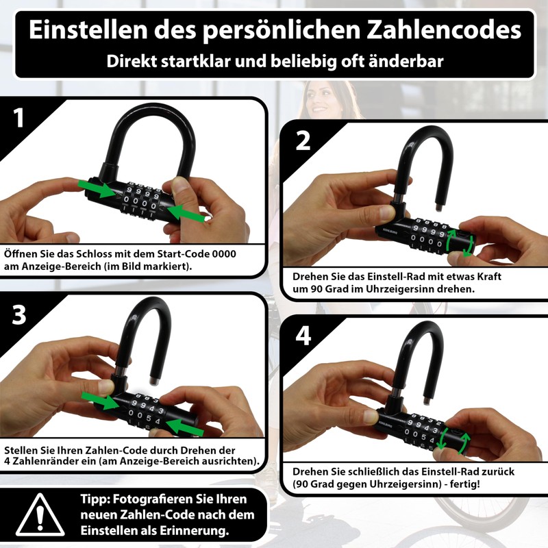 KOHLBURG Cable Lock 2 Metres Long with Combination – 200