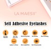 LA MAESII Self Adhesive Eyelashes, C Curl No Glue Lashes