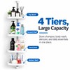 4-Tier Corner Shower Organizer for Bathroom Storage – Adjustable Tension