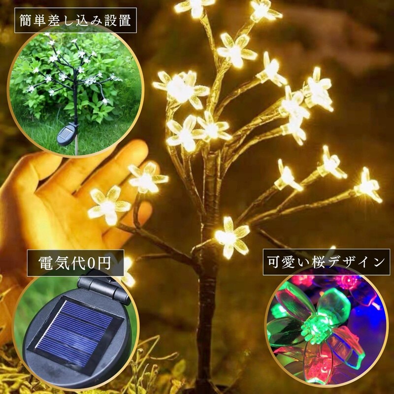 SKD Sakura Solar Garden Light, Illumination, Recessed Outdoor, Zero Electricity