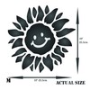 Sunshine Flower Stencil, 10 x 10 inch (M) - Large