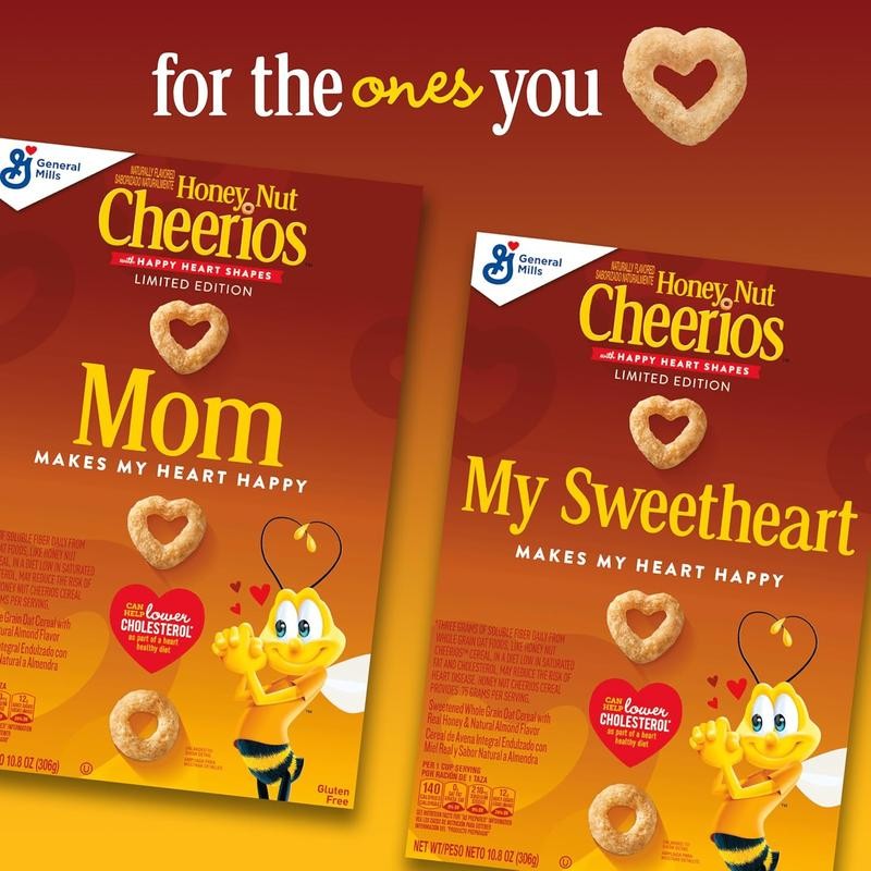 Honey Nut Cheerios Heart Healthy Breakfast Cereal, Gluten Free Cereal