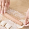 Pack of 3 Wooden Rolling Pin, Beech Wood Rolling Pin,