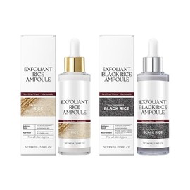 Krajiyya Exfoliante De Arroz Blanco Y Negro, Nuevo Exfoliante Suave De Arroz Para Rostro Y Cuerpo, Exfoliante Para Todo Tipo De Piel, Exfoliación...  