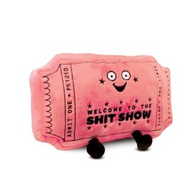 Punchkins Sh*t Show Plushie, Funny Meme Gag Gift, Comical Plush Collectible, Stocking Stuffer Present, Great for Emotional Support, Fun Desk Accessory, Weighted Base for Display
