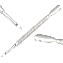 OdontoMed2011 Cuticle Pusher' and Spoon Nail Cleaner - Professional Grade Stainless Steel Cuticle Remover and Cutter - Durable Manicure and Pedicure Tool - for Fingernails and Toenails ODM