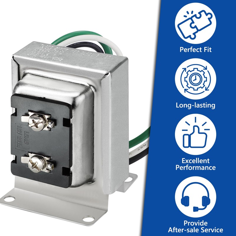 Funmit Doorbell Transformer 16V 10VA Compatible with Ring Wired Video