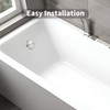 Two-Hole Bathtub Overflow Face Plate, Universal Bathtub Overflow Drain Face