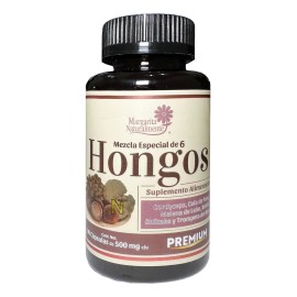 Mezcla Especial De Seis Hongos 90 Cápsulas Margarita Naturalmente