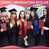 Plain Graduation Stole, Graduation Stole Class of 2025, White Graduations