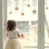 Stickerscape Christmas Stars Window Stickers (Gold Stars - 1 Sheet)
