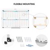 XBoard Magnetic Calendar Whiteboard 36" x 24", 4 Months Calendar