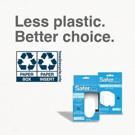 Safer Safer Brand Home SH502-2SR 2 Indoor Plug-in Fly Traps for Flies, Fruit Flies, Moths, Gnats, and Other Flying Insects C 2 Traps + 2 Glue Cards