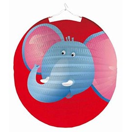 Lampion Safari-Motiv mit Tieren - Ø 25 cm, sortiert