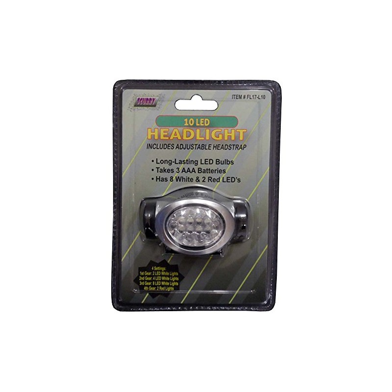New 10 LED Waterproof HeaD LaMP LiGHT Hiking:Camping