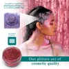 Biodegradable Glitter Eco Friendly Red 4g Size 0.2mm Glitter Face