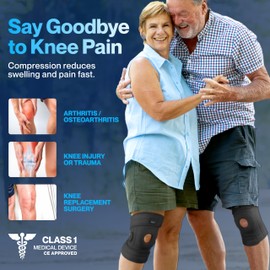 Modvel ELITE Knee Brace for Men & Women – Patella Gel Pads & Side Stabilizers for ACL, Meniscus Tear, Arthritis & Injury Recovery – Maximum Support for Running, Sports & Joint Pain Relief