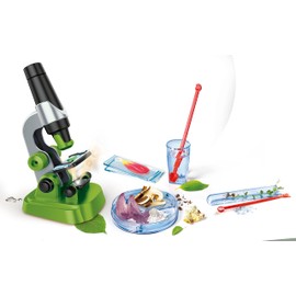 Clementoni - 19347 - Science and Game Lab - My First Microscope - Laboratory Optical Microscope 150X, Scientific Experiments for Children from 8 Years (Game in Italian), Made in