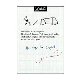 Genius Humorous Blank/Birthday Greeting Card - Football Angles - from The Range by Ian Blake (WDM-443848)
