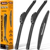 AUTOBOO 24"+22" Windshield Wipers with 12" Rear Wiper Blade Replacement