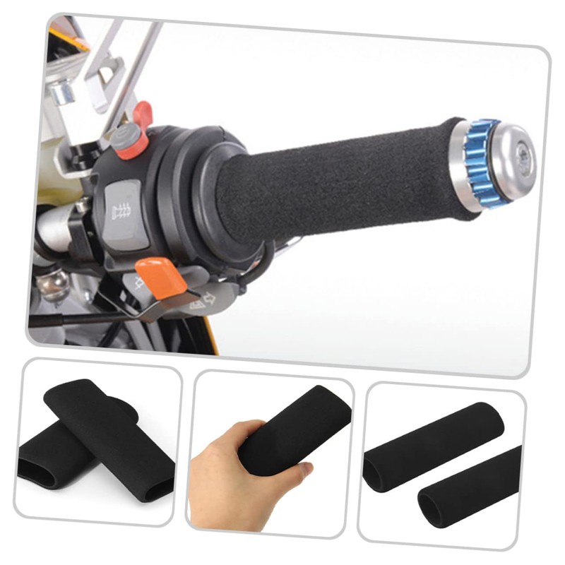 Ciieeo 4Pcs Skid Motorcycle Handlebar Grips Comfortable Sponge Covers for