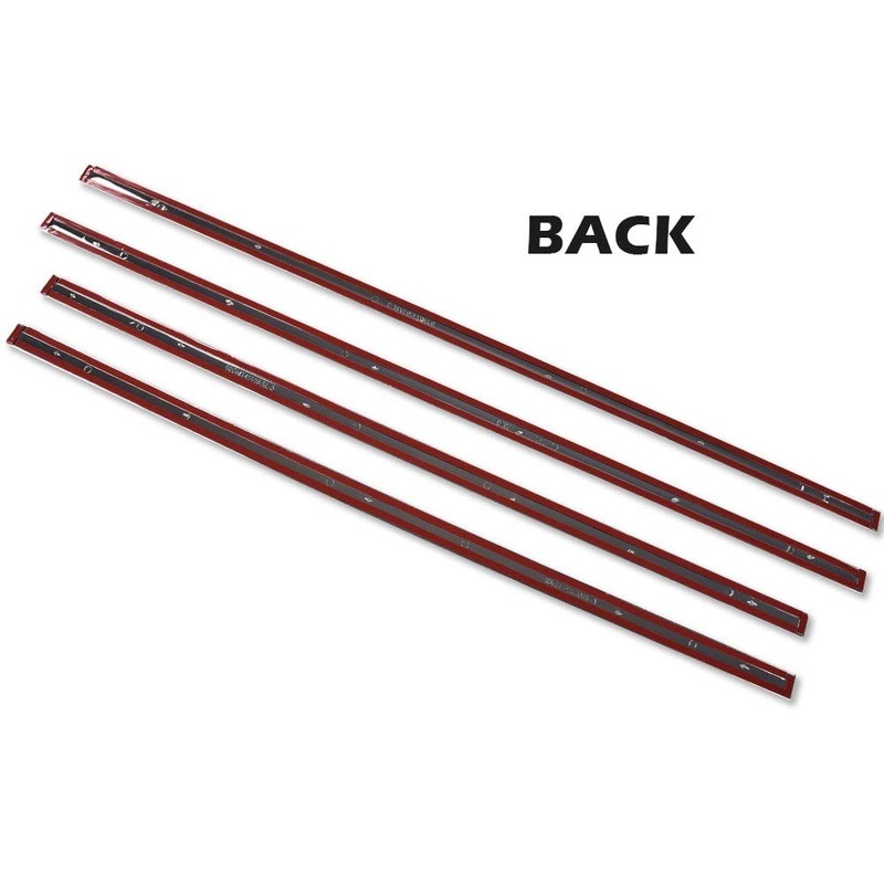 LQI 4Pcs Silver Body Side Molding Trim Compatible with Chevy