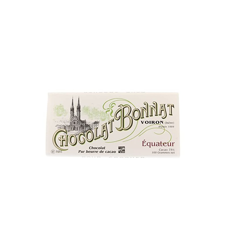 Chocolat Bonnat Equateur 75% Dark Chocolate Bar