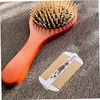 TOVINANNA Double Sided Bamboo Comb for Pets Fine Teeth Grooming