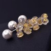 ArashiFan Piercing Catcher Clasp 925 Silver 18K Gold Plated Pink