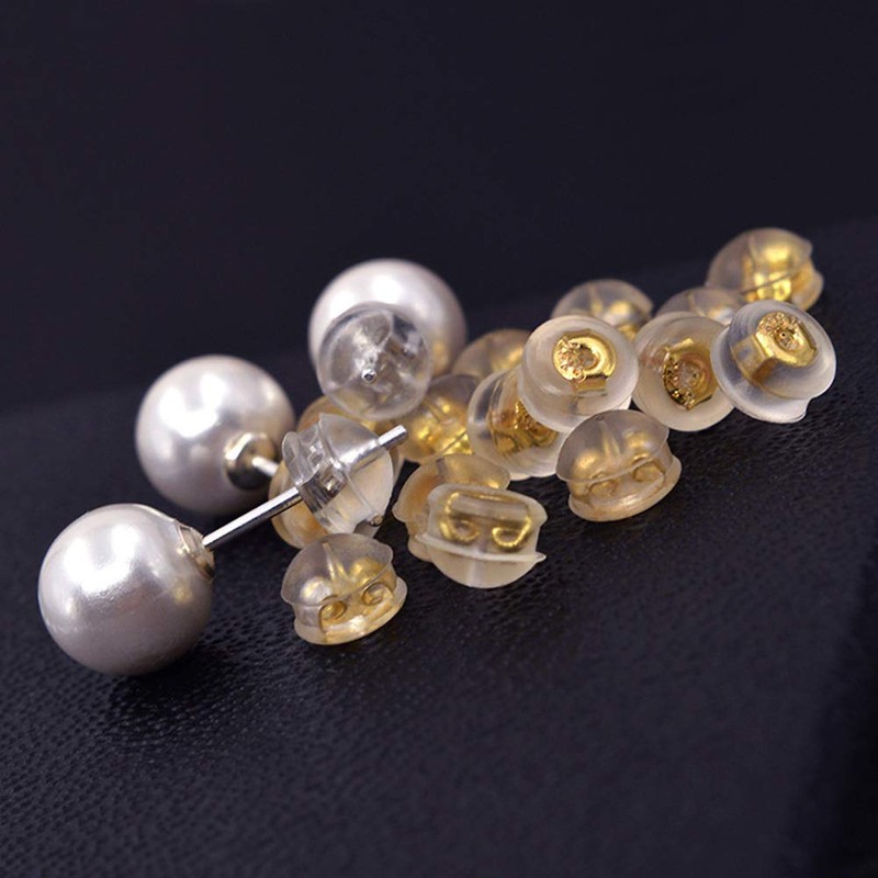 ArashiFan Piercing Catcher Clasp 925 Silver 18K Gold Plated Pink