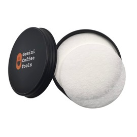 Gemini 53mm Espresso Filter Paper - Espresso Filter Puck Screen Portafilter Paper - Espresso Filter Screen with Metal Storage Box Compatible with Breville 54mm Portafilters Baskets - 250 Sheets