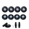 0.6 inch (14 mm) Thickness: Silent Series: Replacement tire set