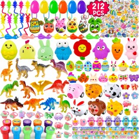 Phaorui 212 Pcs Easter Egg Fillers stuffers for Kids Boys Girls Easter Basket essenti...