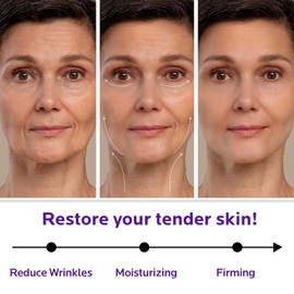 ZealSea Retinol Cream for Face with Collagen - Anti Aging Facial Moisturizer for Women to Tighten and Lift Skin, Firming Night Cream with Vitamin E and Hyaluronic Acid, 1.75 Oz