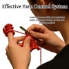 4 Pack Crochet Finger Guard Ring Set Red and Purple