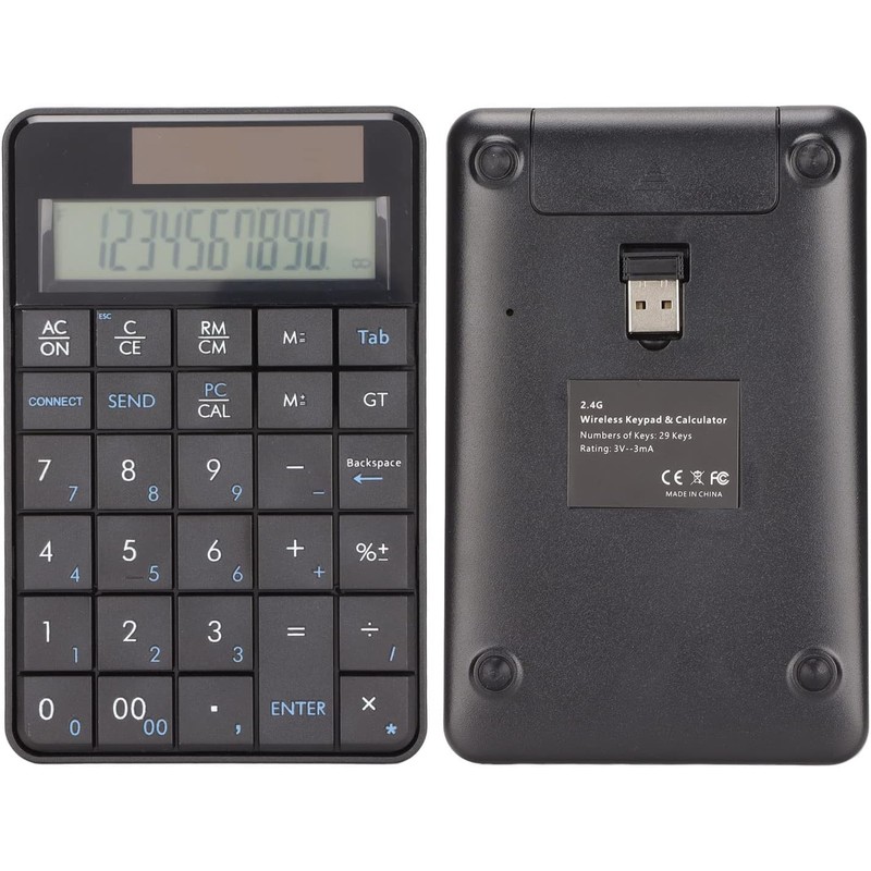 2 in 1 2.4G Wireless Tenkey with Calculator Function, 29