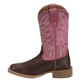 Justin Women's Demeter Performance Western Boot Broad Square Toe Pink 8 M US