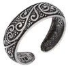 Antiqued Sterling Silver Toe Ring with Flourishing Vines