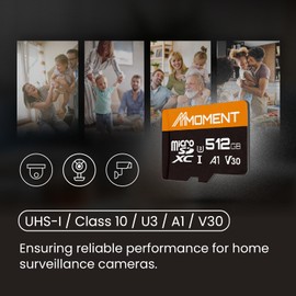 MMOMENT 512GB Micro SDXC Card, A1, V30, UHS-I, U3, Class 10 Compatible, Read Speed Up to 95 MB/s,Write Speed Up to 70MB/s, SD Adapter Included