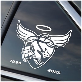 Roller Coaster Car and Truck Decal ‘R.I.P. Rock and Roller Coaster’ for Car or Truck by StickemAll Vinyl Decals for Cars, Trucks, Trailers, Boats, RVs and Golf Carts