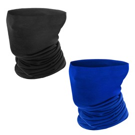 MoKo Multifunctional Scarf, Pack of 2 Face Mask Headbands, Elastic, Seamless Balaclava, Headband, Tube Scarf, Bandana, Mask, Neckerchief, for Sports, Cycling, Running, Yard Work, UV Protection,