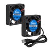 DIANN 2pcs 4010 DC 5V USB Brushless Cooling Fan 40